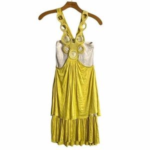 Free People macrame halter dress